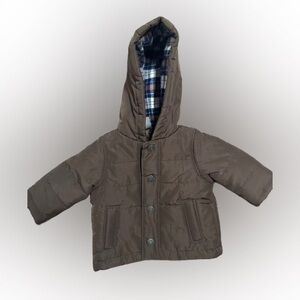 Carters brown winter jacket size 3 months